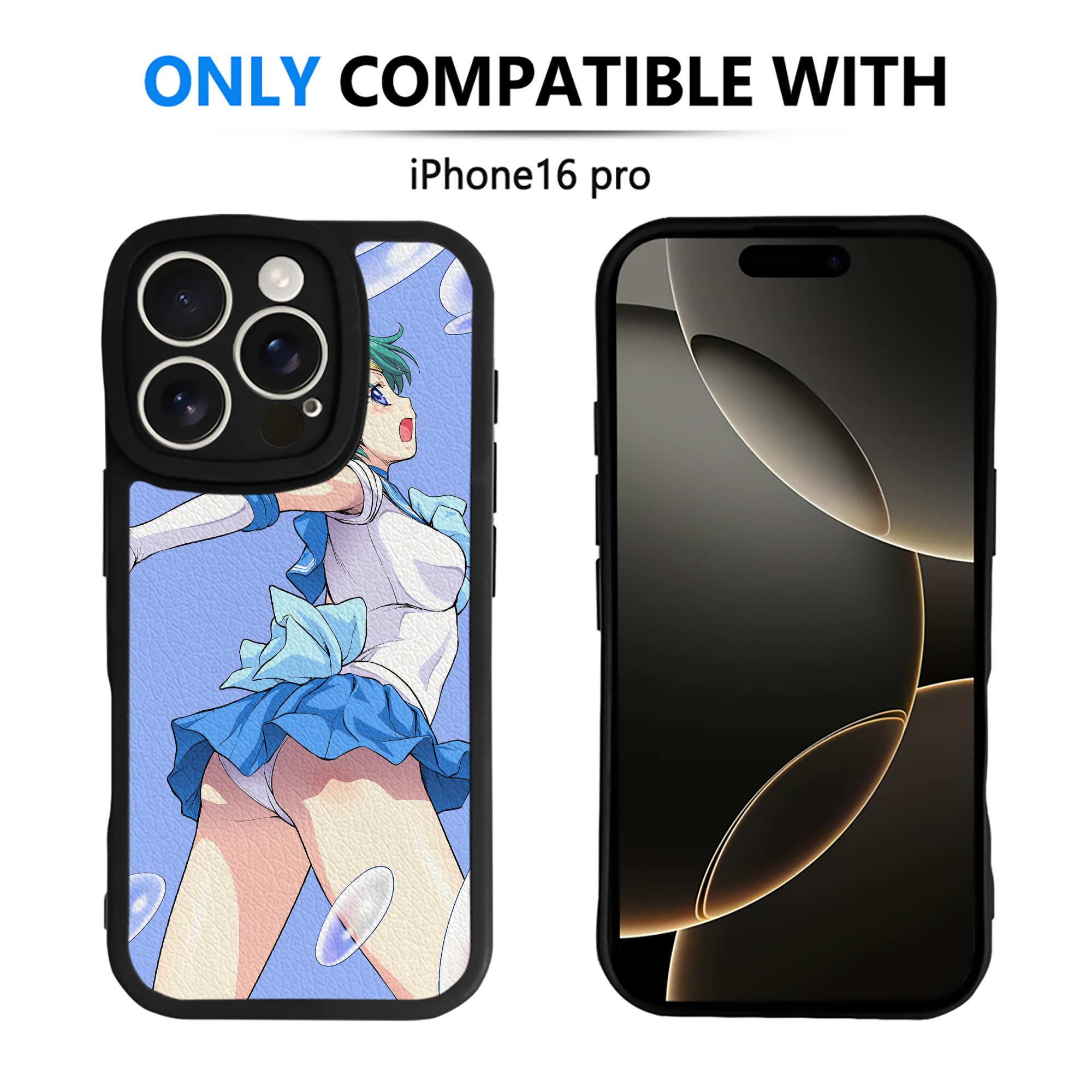 （画像用） 美少女戦士セーラームーン Sailor Moon 【iPhone 16シリーズ対応】シリコンスマホケース（レザー調） 材質：シリコン